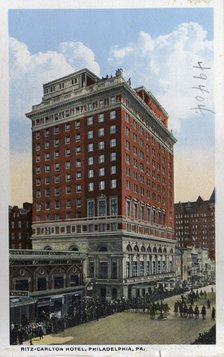 Ritz Carlton Hotel, Philadelphia, Pennsylvania, USA, 1914. Artist: Unknown