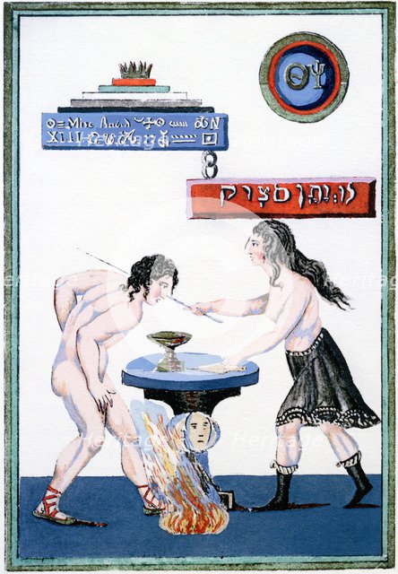 The Magic Mirror revealing its secrets, 18th century. Artist: Unknown