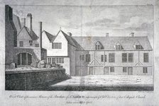 West view of the Church of St Katherine by the Tower, Stepney, London, 1764. Artist: F Perry