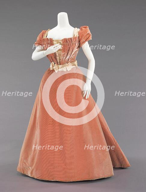 Evening dress, French, ca. 1897. Creator: Rouff.