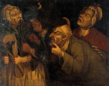 A blacksmith extracting a tooth. Creator: John Collier.