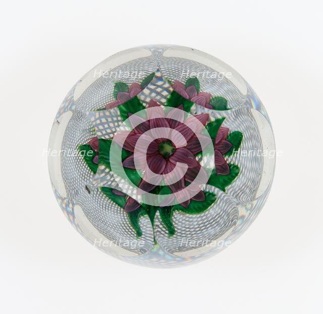 Paperweight, France, c. 1845-60. Creator: Saint-Louis Glassworks.