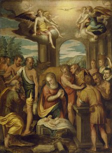 The Adoration of the Shepherds, 1582. Creator: Bernardo Castello.