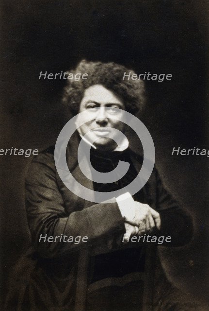 Alexandre Dumas the Elder, French novelist and playwright, c1840-1860. Artist: Unknown