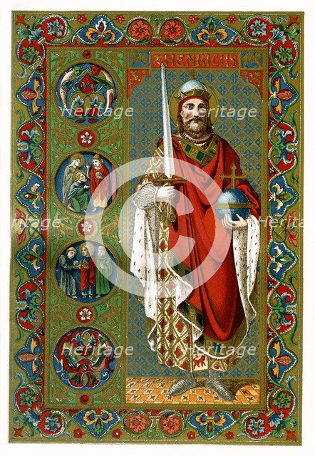 St Henry, Holy Roman Emperor, 1886. Artist: Unknown