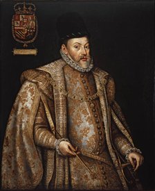 Portrait of Philip II (1527-1598), King of Spain and Portugal, Second half of the16th cen. Creator: Sánchez Coello, Alonso (1531-1588).