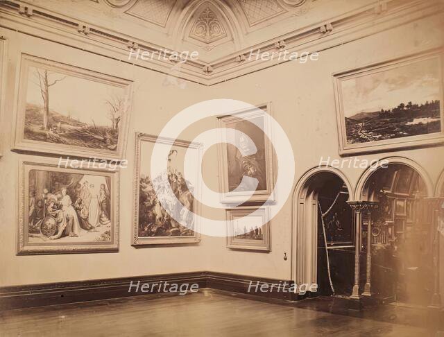 Interior View of a Gallery, from an album compiled by Sir John Everett Millais. Creator: Unknown.