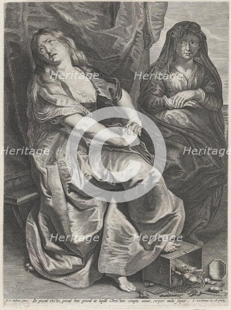 St. Mary Magdalen Trampling Her Valuables, 1622-23 Creator: Lucas Vorsterman.