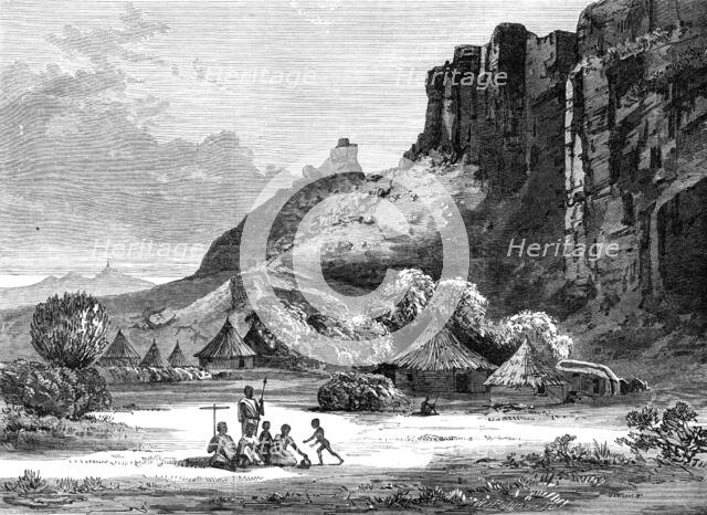 The Abyssinian Expedition: village under the Antalo Amba, 1868. Creator: Unknown.