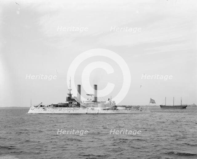 U.S.S. Iowa, between 1897 and 1901. Creator: Unknown.