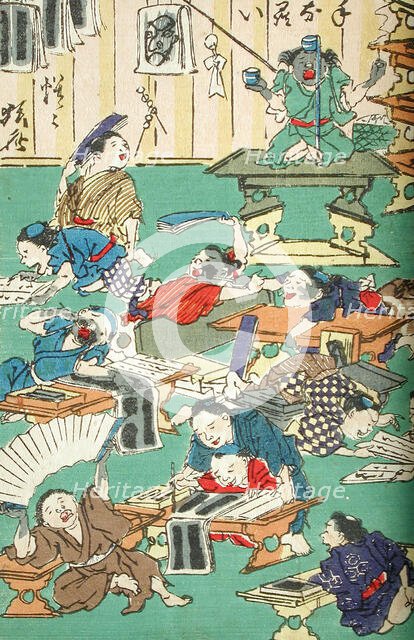 One Hundred Pictures by Kyosai (image 3 of 6), between 1863 and 1866. Creator: Kawanabe Kyosai.
