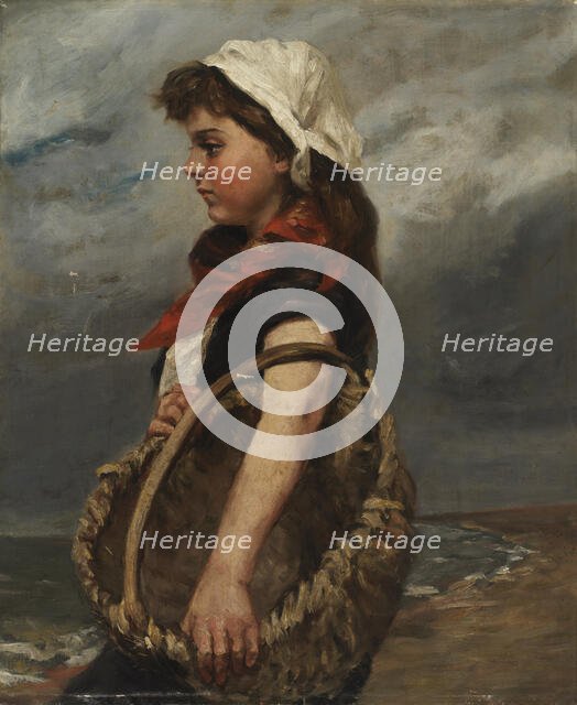 Girl with Basket, ca. 1888. Creator: Alice Pike Barney.