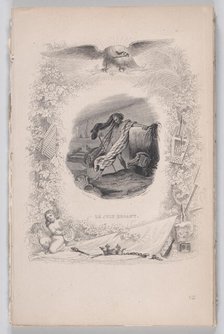The Wandering Jew, from The Songs of Béranger, 1829. Creators: Melchior Péronard, Joubert.