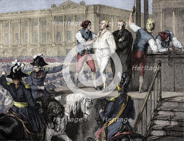 Execution of Louis XVI of France, Paris, 21st January 1793 (1882-1884).  Artist: Unknown.
