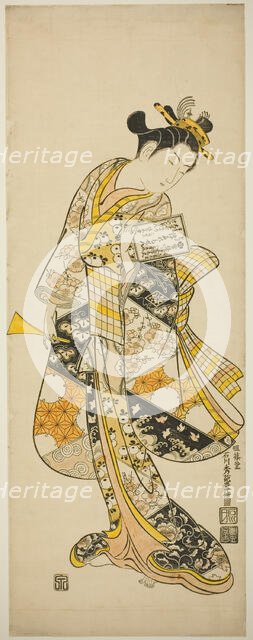 Standing Geisha, c. 1748. Creator: Ishikawa Toyonobu.