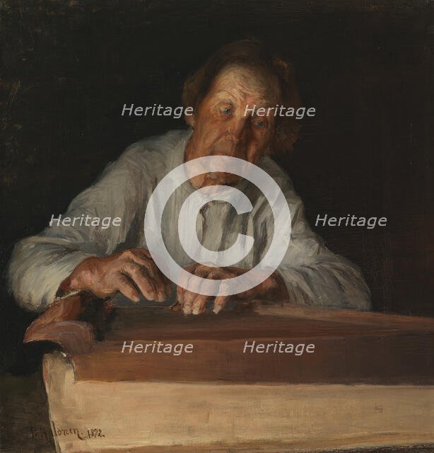 The Kantele Player, 1892. Creator: Pekka Halonen.