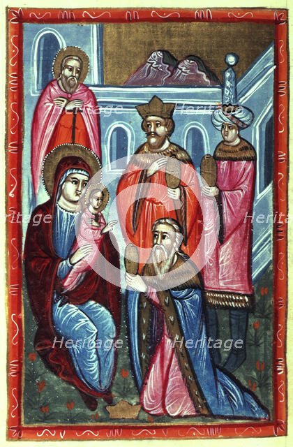 The three Kings bearing gifts to the infant Jesus, 1646.  Creator: Unknown.