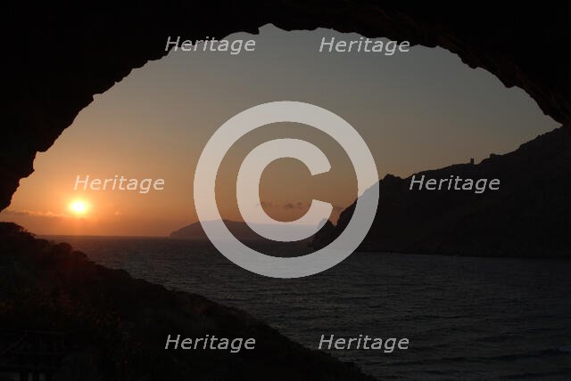 Marmari sunset, Turkey, 2003. Creator: Ethel Davies.