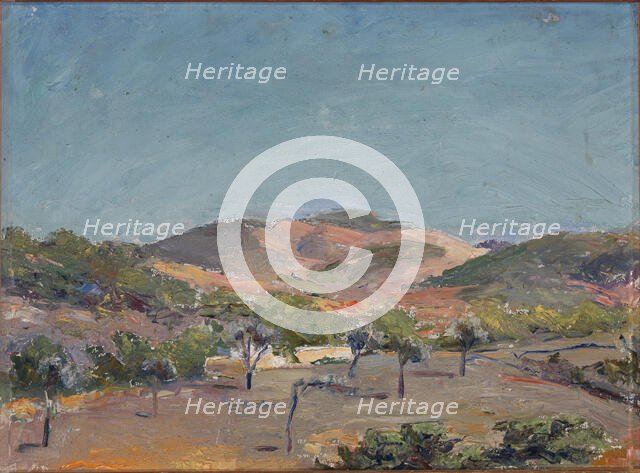 Hill with Trees, n.d. Creator: Eleanor Harris.