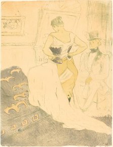 Woman in Corset (Femme en corset), 1896. Creator: Henri de Toulouse-Lautrec.