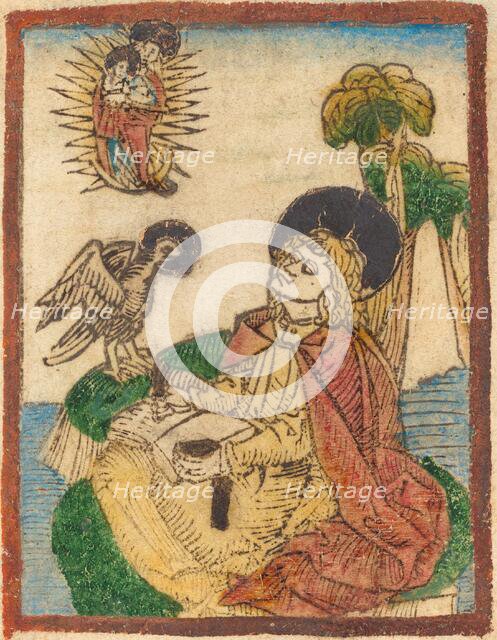 Saint John on the Island of Patmos, 1480/1490. Creator: Unknown.