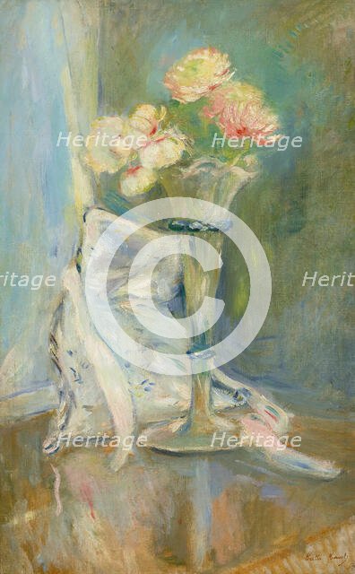 Anémones roses , 1891. Creator: Morisot, Berthe (1841-1895).