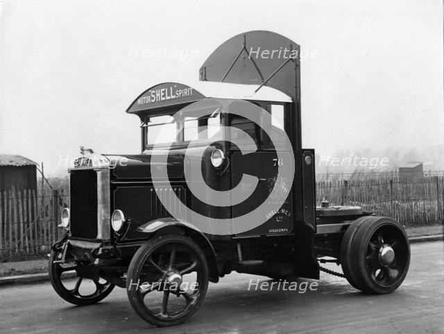 1928 Scammell tractor for Shell. Creator: Unknown.