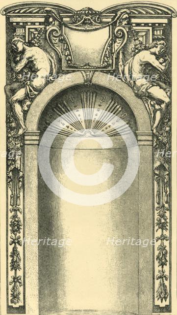Design for the decoration of a niche, late 16th century, (1881). Creator: Unknown.