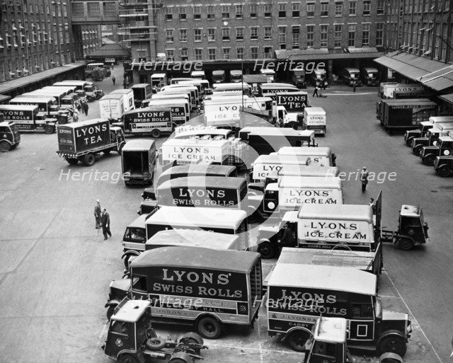 Lyons Vans, Cadby Hall, West Kensington, London. Artist: Unknown