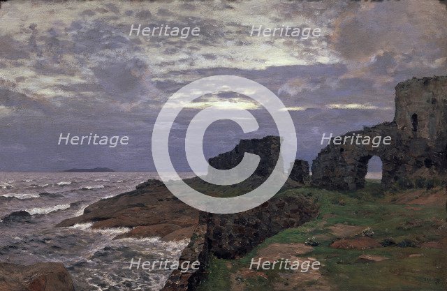 Remainders of the past. Twilight. Finland, 1897. Artist: Levitan, Isaak Ilyich (1860-1900)