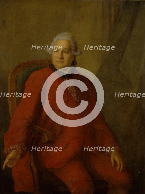 Portrait of Yakov Alexeyevich Shubsky, 1765. Artist: Barisien, Friedrich Hartmann (1724-1796)