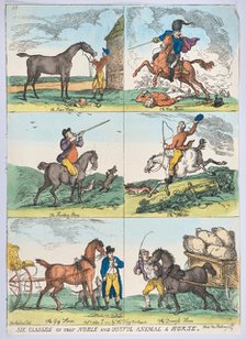 Six Classes of the Noble and Useful Animal a Horse, October 10, 1811., October 10, 1811. Creator: Thomas Rowlandson.