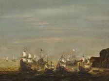 The Battle of Gibraltar, 25 April 1607, c1630. Creator: Verbeeck, Cornelis (1585/91-after 1637).