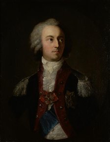 Portrait of Prince Adam Kazimierz Czartoryski (1734-1823) as the Commandant of the Corps..., 1680s. Creator: Jozef Grassi.