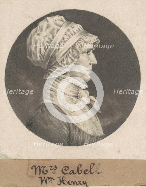 Hannah Carrington Cabell, 1808. Creator: Charles Balthazar Julien Févret de Saint-Mémin.