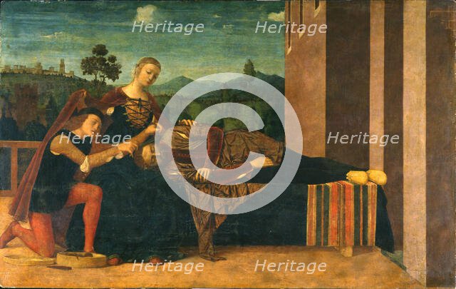 Samson and Delilah, 1551. Creator: Morone, Francesco (1471-1529).