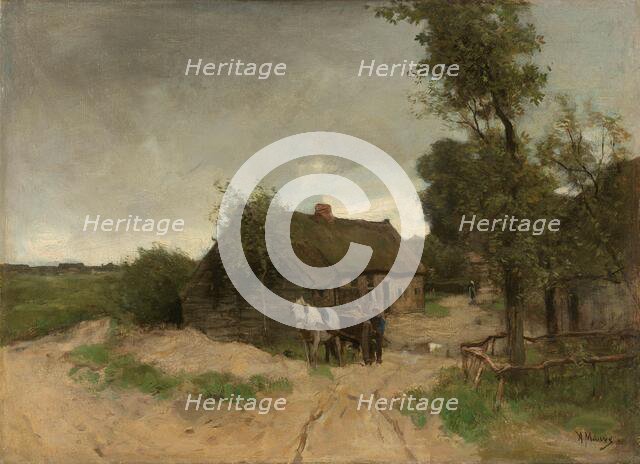 Cottage on the dirt road, 1870-1888.  Creator: Anton Mauve.
