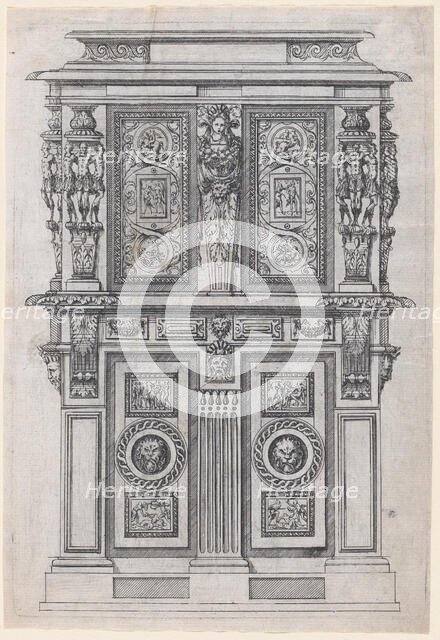 Furniture Design, 1530-85. Creator: Jacques Androuet Du Cerceau.