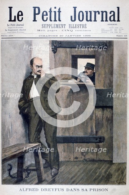 Alfred Dreyfus in Prison, 1895. Artist: Unknown