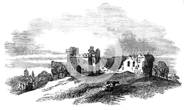 Remains of Caldicott Castle, 1854. Creator: Unknown.