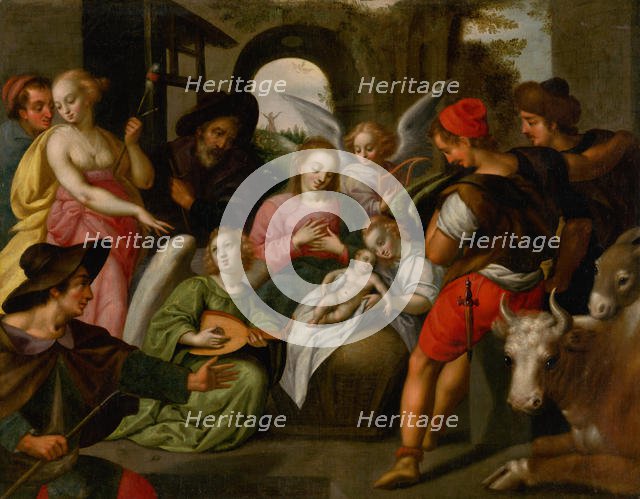 The Adoration of the Shepherds, ca. 1600. Creator: Rottenhammer, Johann (Hans), the Elder (1564-1625).