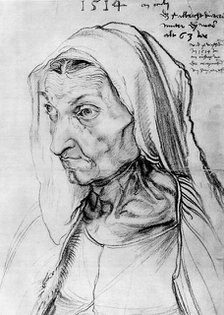'Portrait of the artist's mother', 1514, (1936). Artist: Albrecht Dürer
