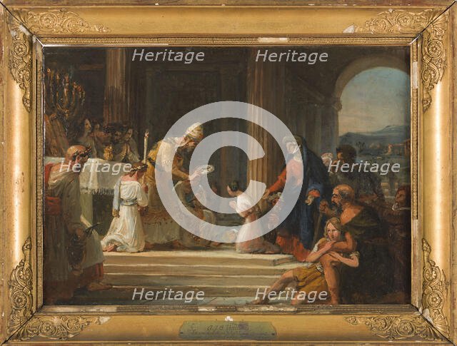 Sketch for the church of Notre-Dame-de-Lorette : Consecration of the Virgin, 1836. Creator: Auguste Jean Baptiste Vinchon.