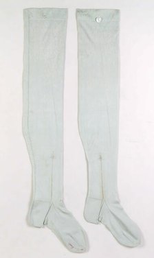 Stockings, French, ca. 1880. Creator: Bon Marche.