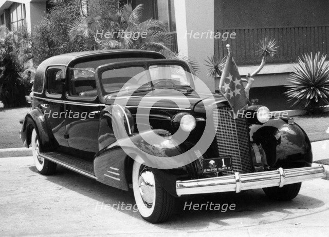 1937 Cadillac V12 car built for President Quezon of the Philippines, (c1937?). Artist: Unknown