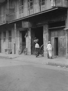 View down Chartres Street, New Orleans, between 1920 and 1926. Creator: Arnold Genthe.