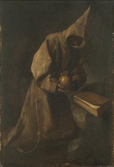 Saint Francis in Meditation, 1632. Creator: Zurbarán, Francisco, de (1598-1664).
