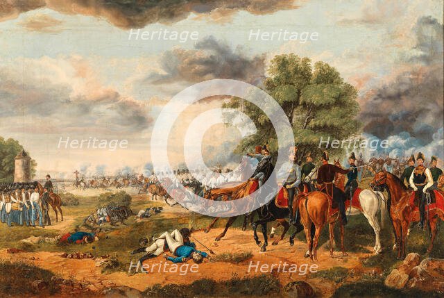 The Battle of Mortara on March 21, 1849. Creator: Adam, Albrecht, (1786-1862).