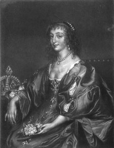 ''Henrietta Maria, Queen of Charles I.; Obit 1669'. Creator: Unknown.