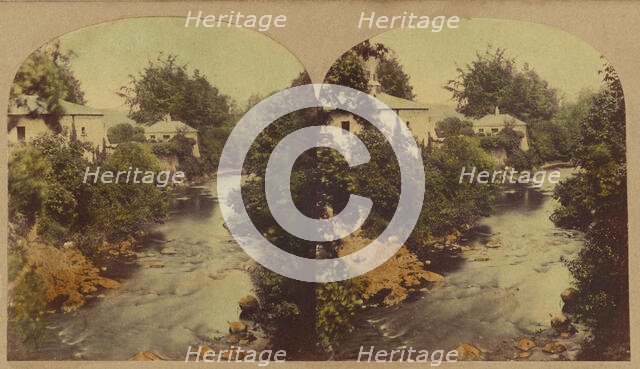View in the Dargle, county Wicklow, Ireland, about 1860. Creator: London Stereoscopic & Photographic Co.